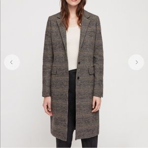 All Saints Indra Check Coat
